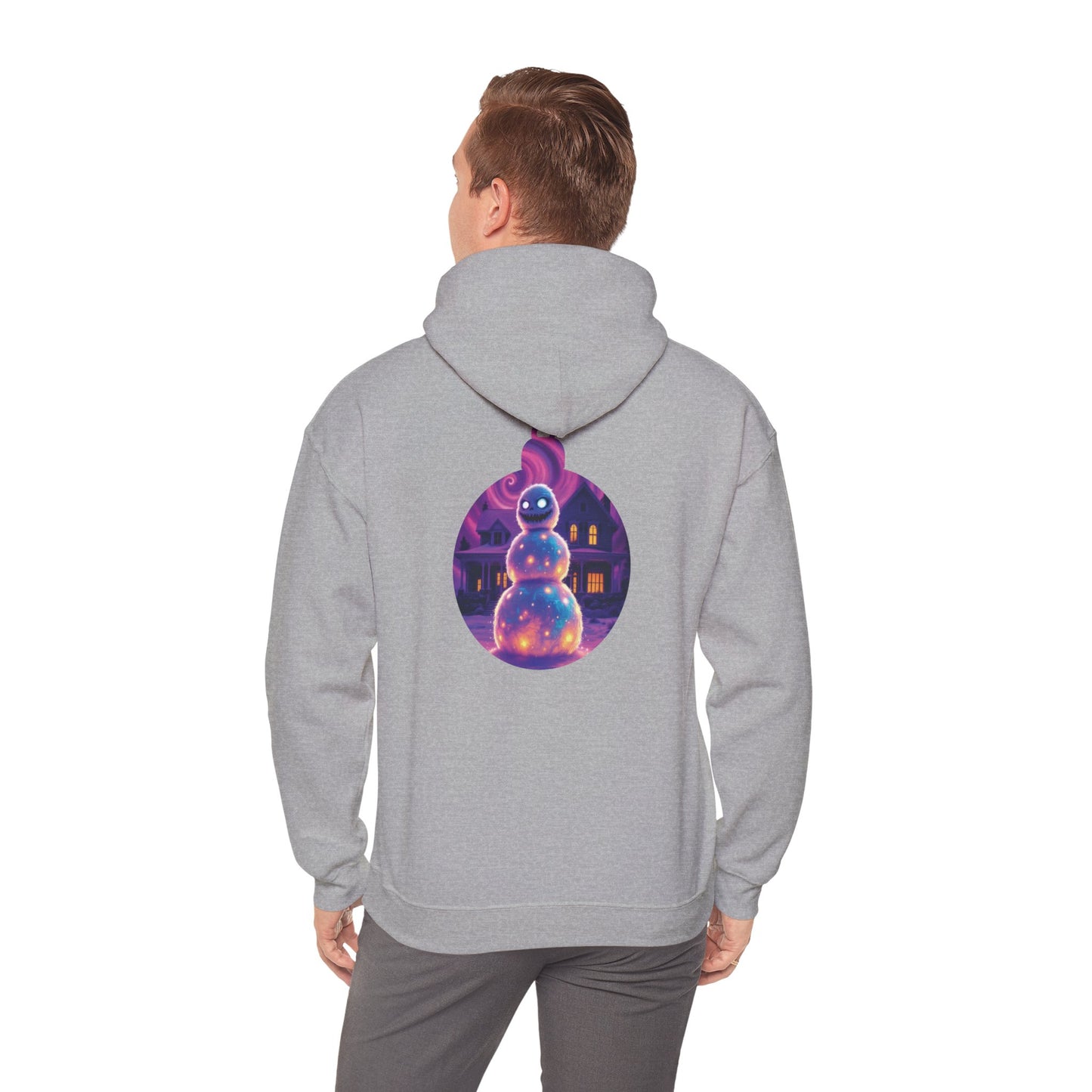 Scary Christmas Hoodie - Evil Snowman Design