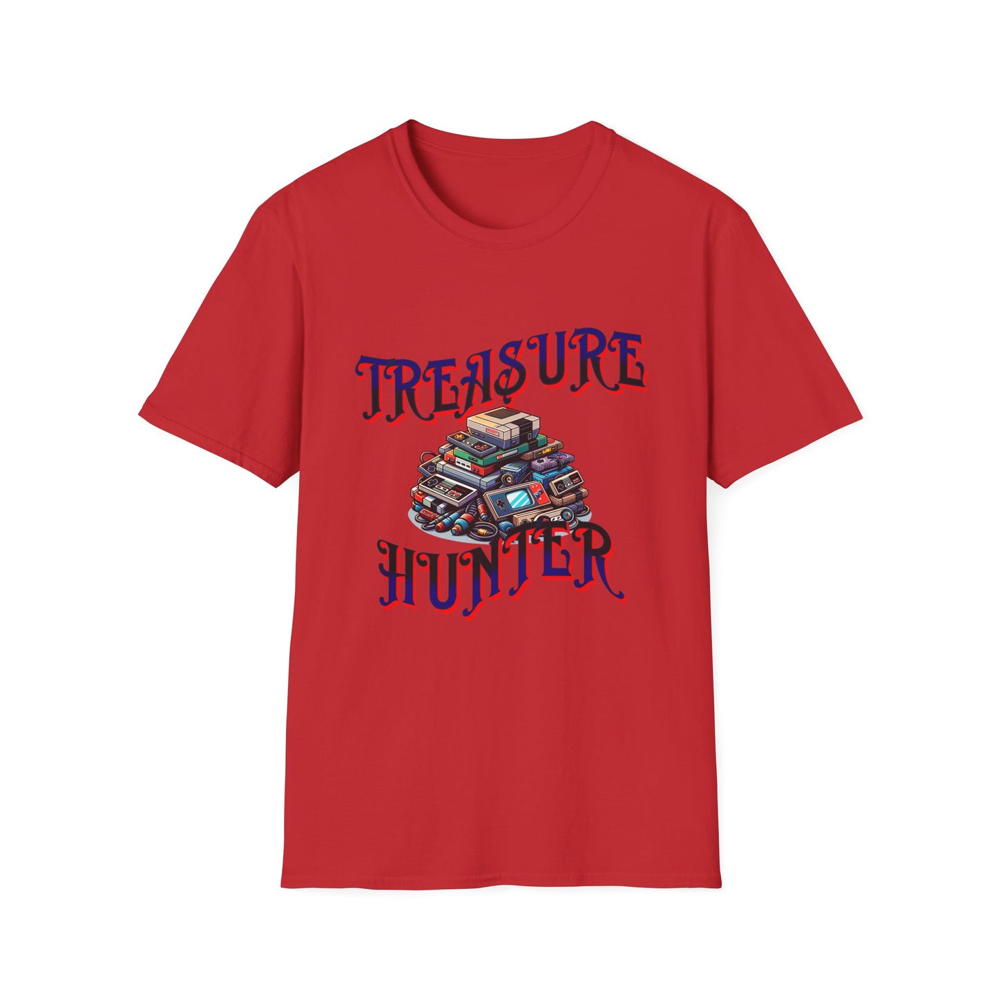 Treasure Hunter Retro Video Game Soft Style T-Shirt Gamer Collector Fun Funny