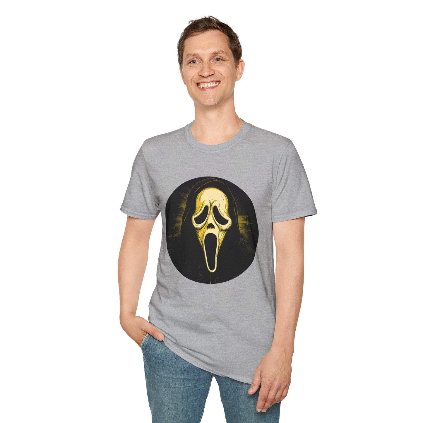 Scream Mask Graphic T-Shirt Ghostface Horror Tee