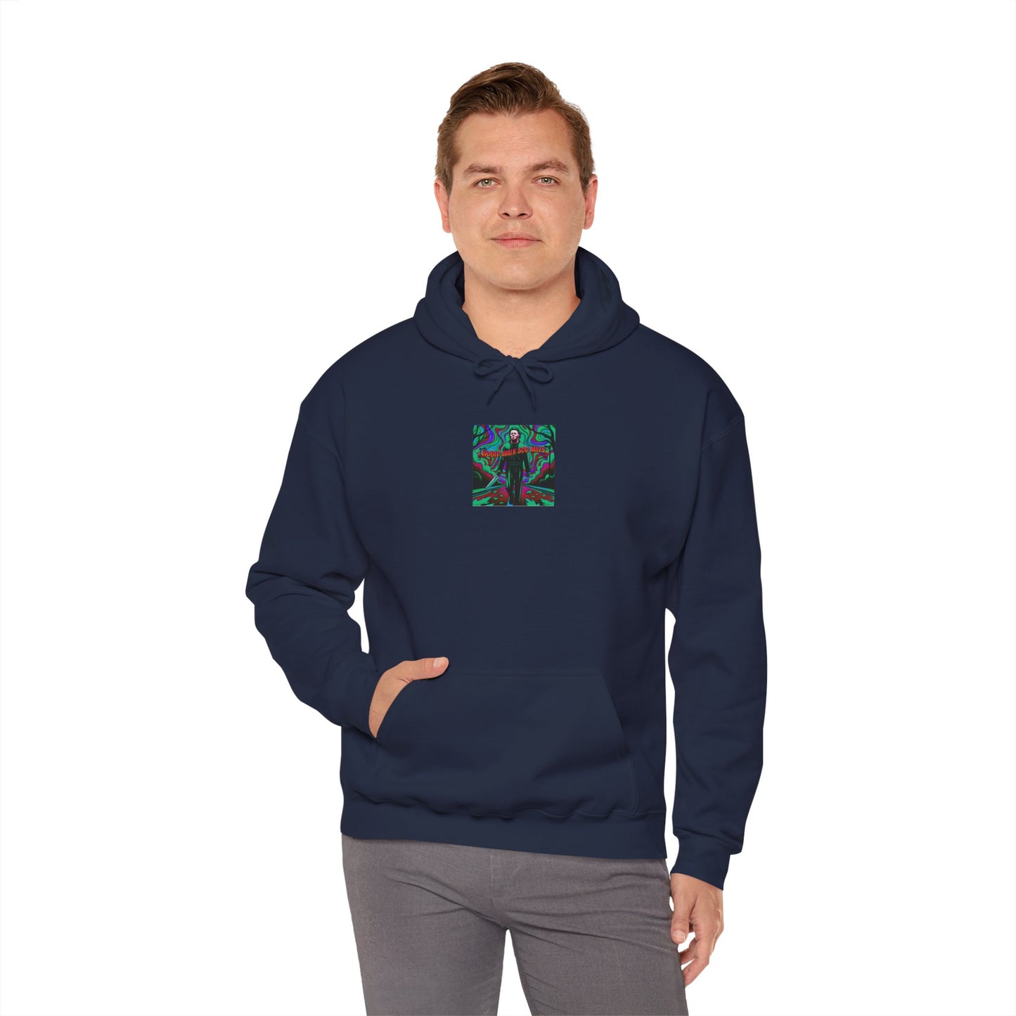 Psychedelic Road Trip Michael Hoodie – "Would Walk 500 Miles" Graphic Pullover