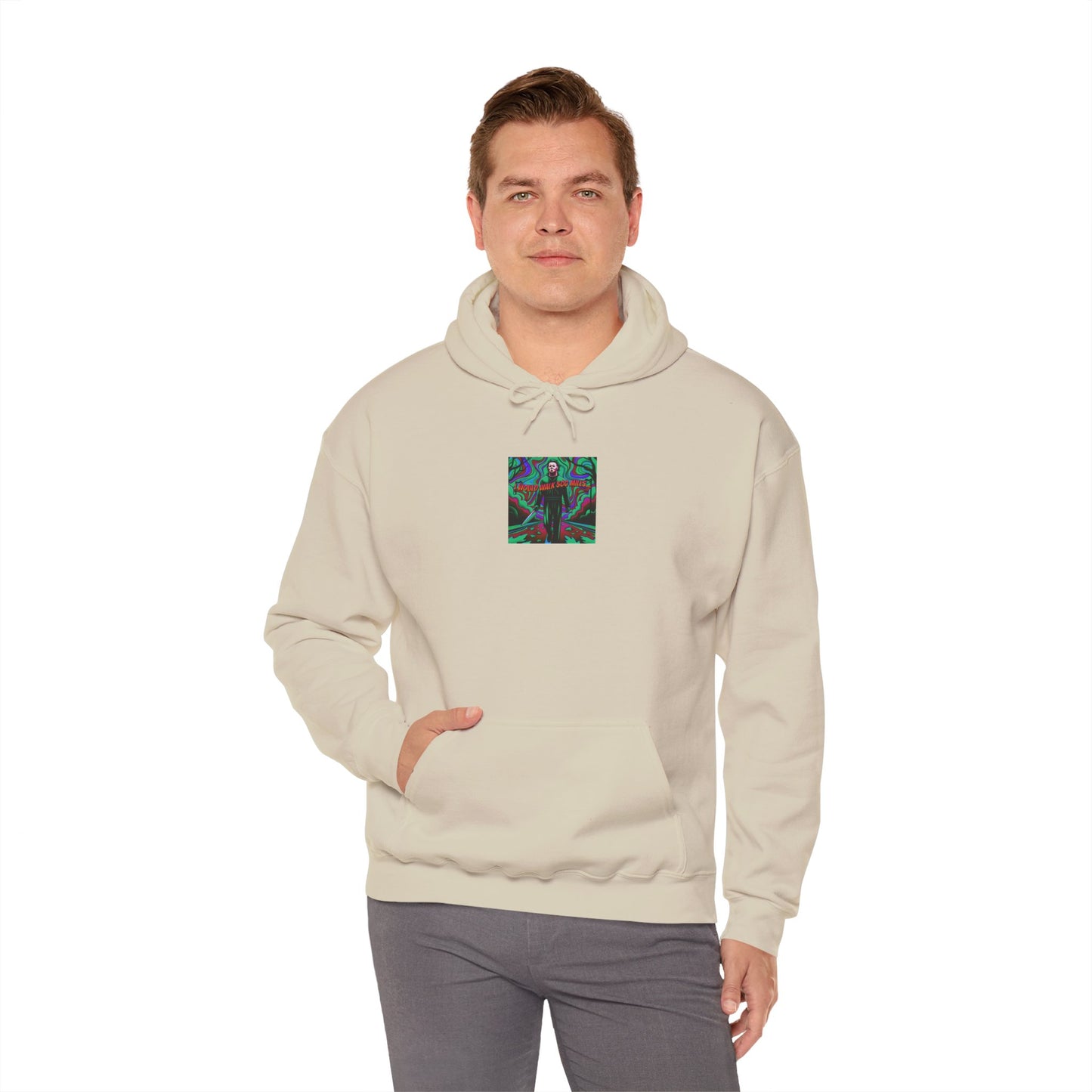 Psychedelic Road Trip Michael Hoodie – "Would Walk 500 Miles" Graphic Pullover