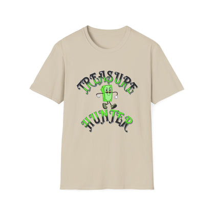 Treasure Hunter Money Stacks Soft Style T-Shirt Collector Vintage Retro Fun Thrifting Convention