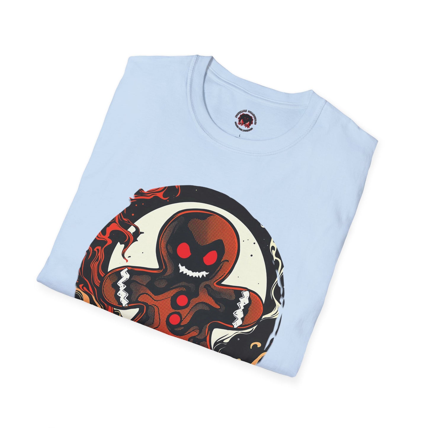 Evil Gingerbread T-Shirt – Spooky Holiday Horror Cookie Design