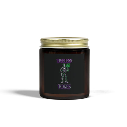 Scented Candle - Timeless Tokes Skeleton 420 Design (4oz, 9oz)