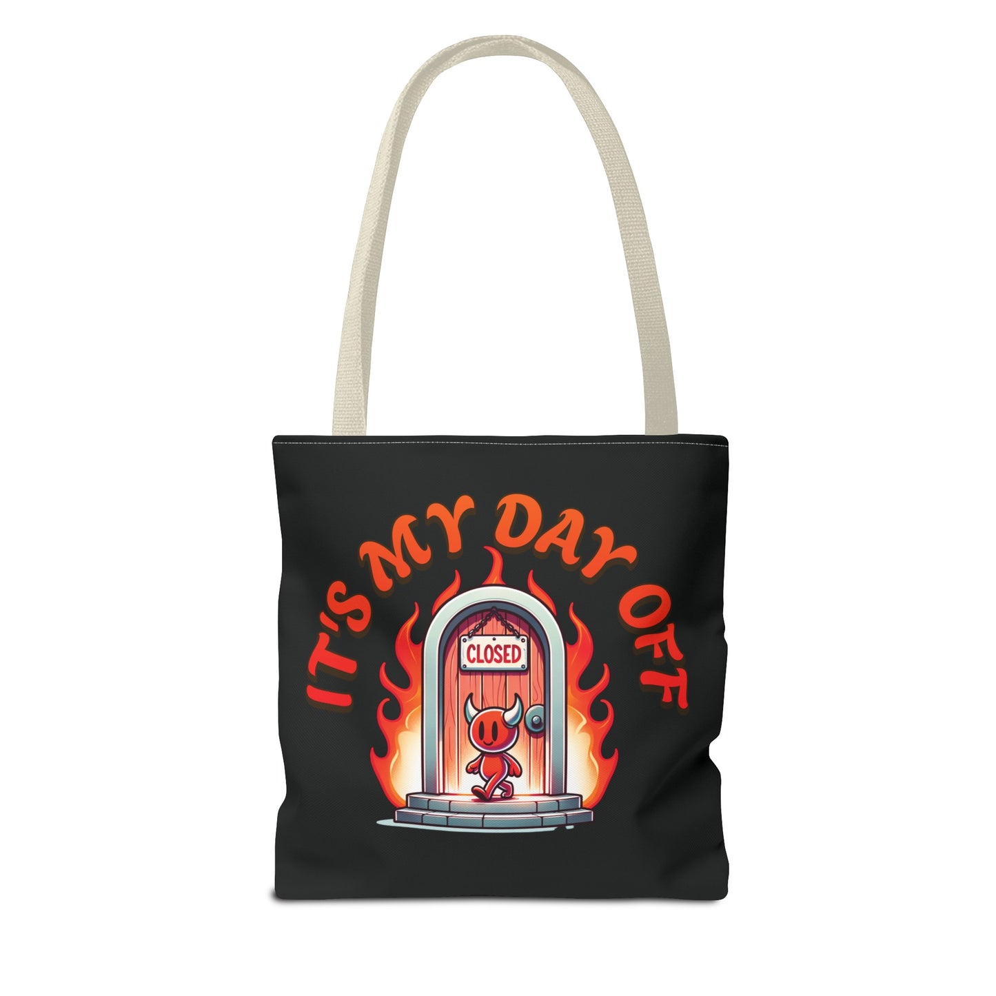 Little Devil It's My Day Off Shoulder Carry Tote Bag (AOP)