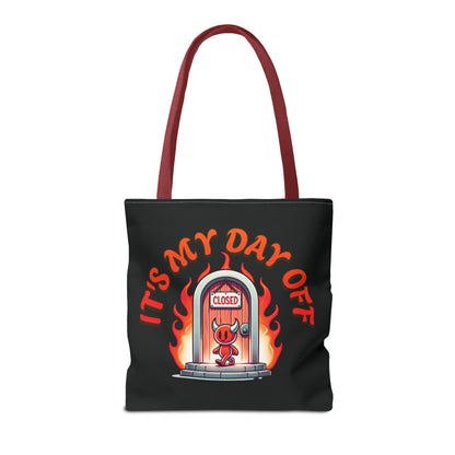 Little Devil It's My Day Off Shoulder Carry Tote Bag (AOP)