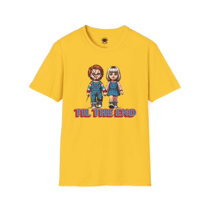 Til The End Horror Couple Unisex Soft style T-Shirt