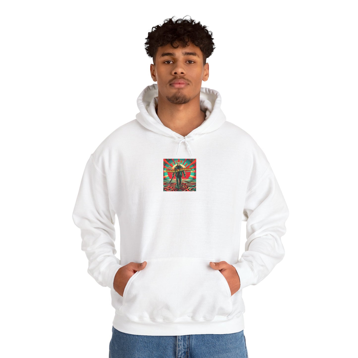 Jason Hoodie - Walking on Sunshine Retro Surfer Graphic Pullover