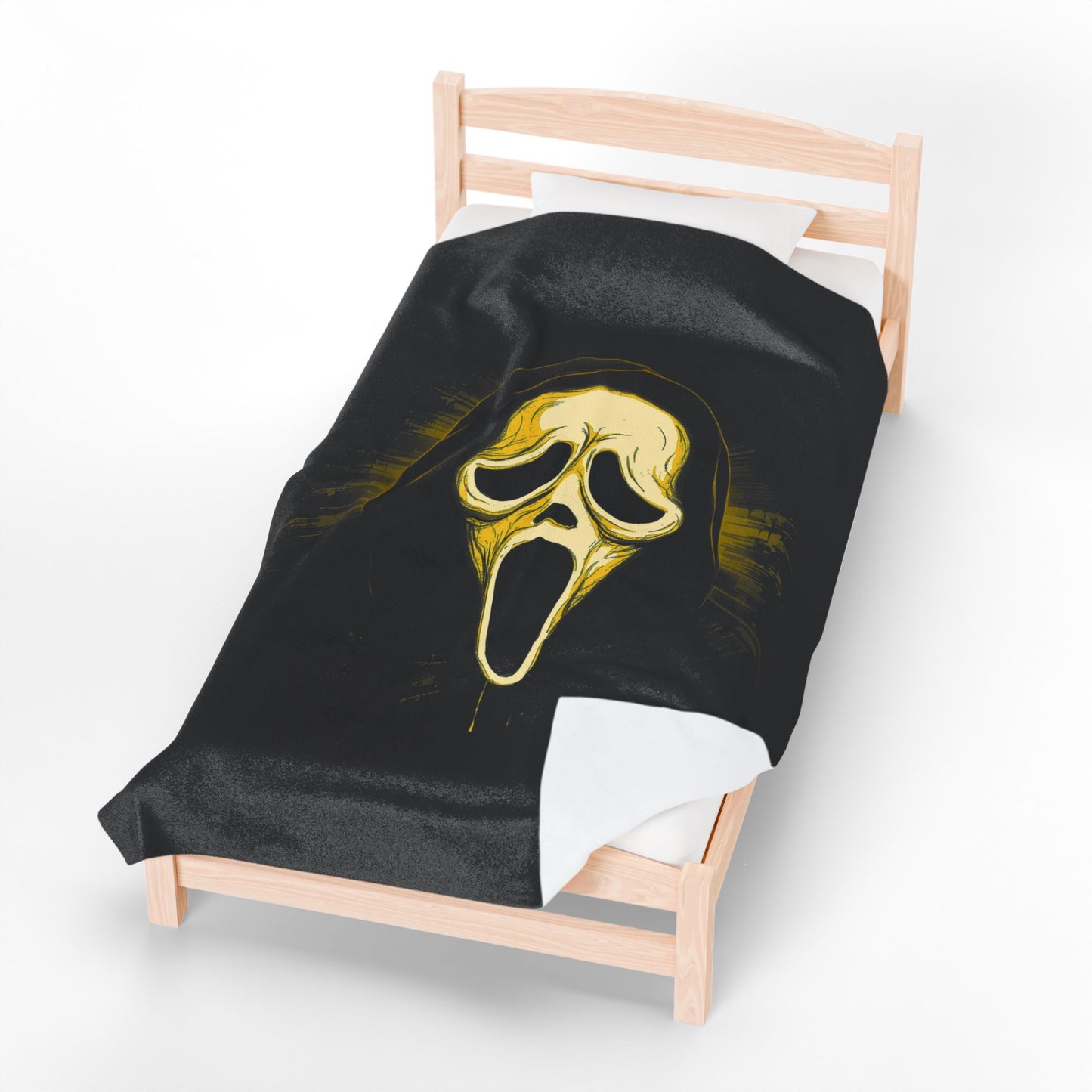 Ghostface Velveteen Plush Blanket Scream Mask Horror Throw