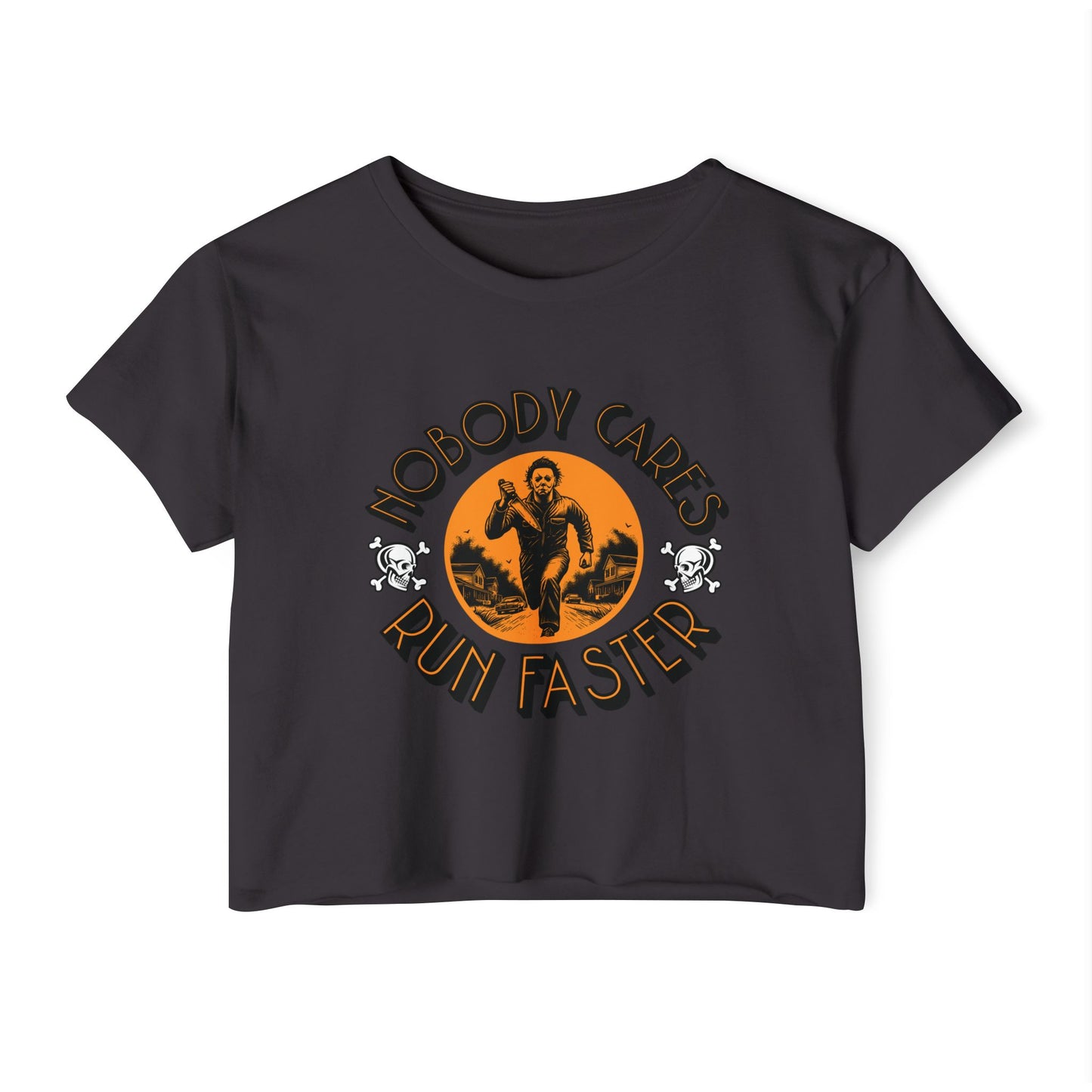 Nobody Cares Run Faster Women's Festival Crop Top