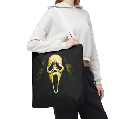 Spooky Scream Tote Bag — Ghost Face Design