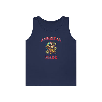 Tank Top - American Made Skull Money Design