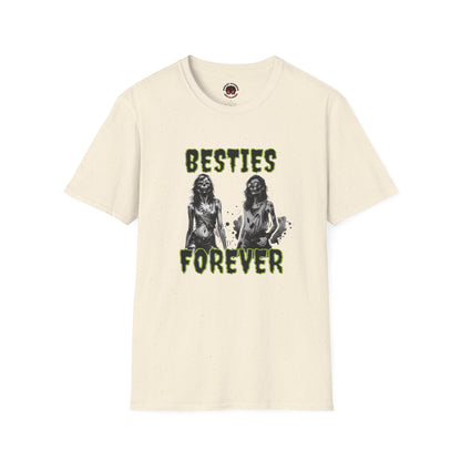 Zombie Ghouls Besties Forever Unisex Soft style T-Shirt