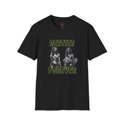 Zombie Ghouls Besties Forever Unisex Soft style T-Shirt