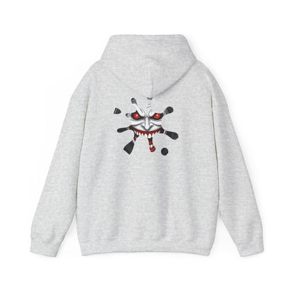 Hooded Sweatshirt - Joker Inspired Sinister Evil Smile Print