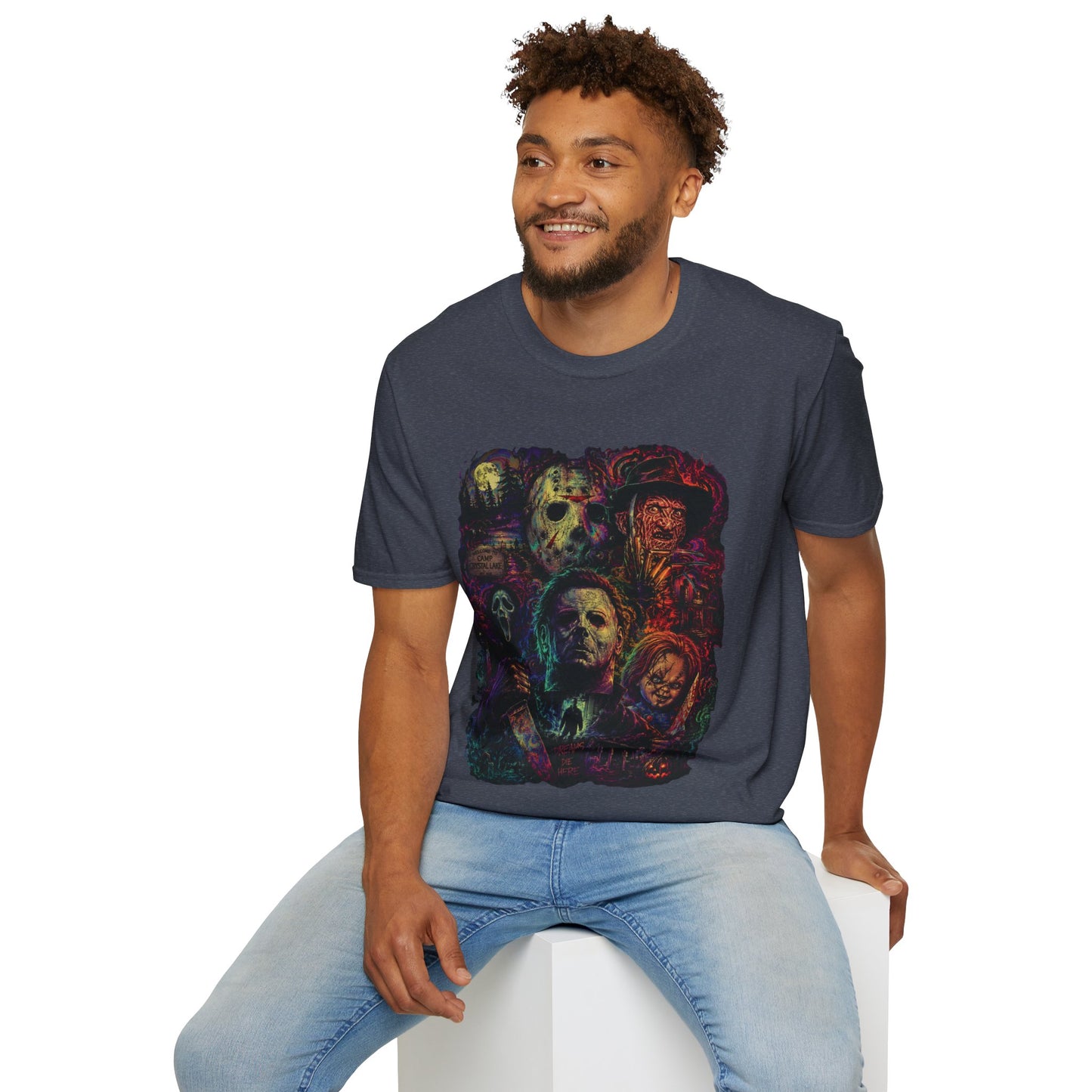Horror Icons Collage T-Shirt —  Graphic Tee