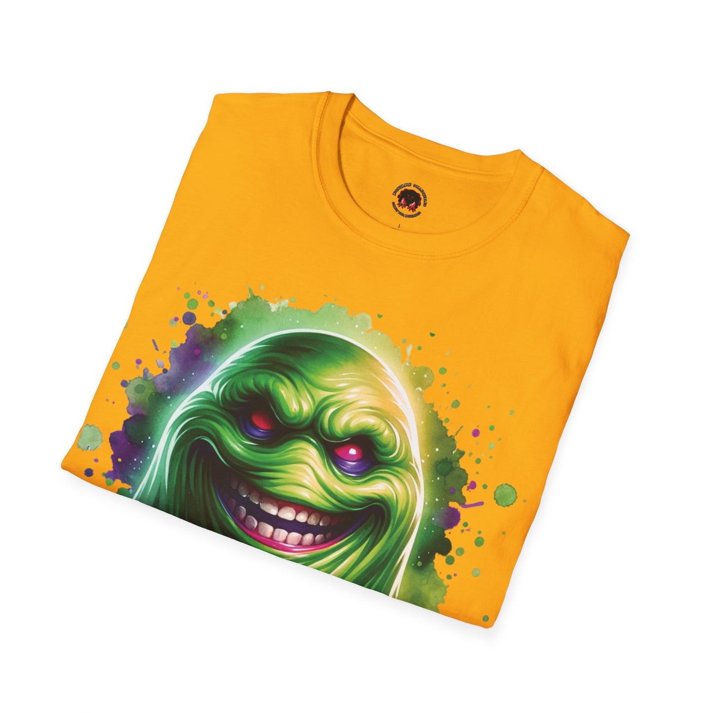 Slimey Ghost Spector Horror Fun Unisex Soft style T Shirt Men Women