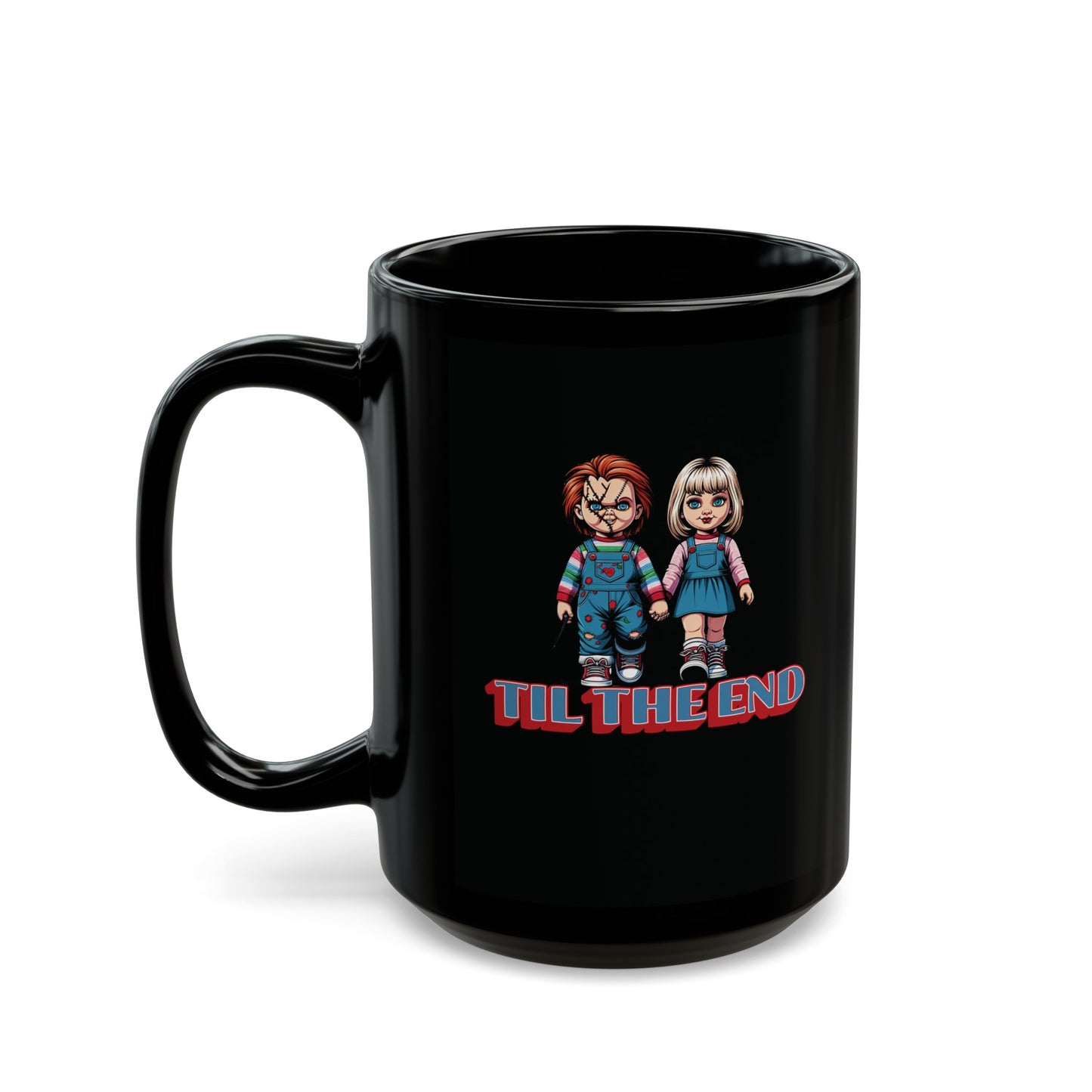 Til The End Horror Couple Black Coffee Tea Mug (11oz, 15oz)