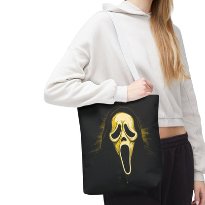 Spooky Scream Tote Bag — Ghost Face Design