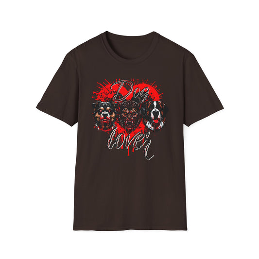 Dog Lover Hounds Of Hell Bloody heart Horror Fun Unisex Softstyle T-Shirt Animal Dark Humor Shirt