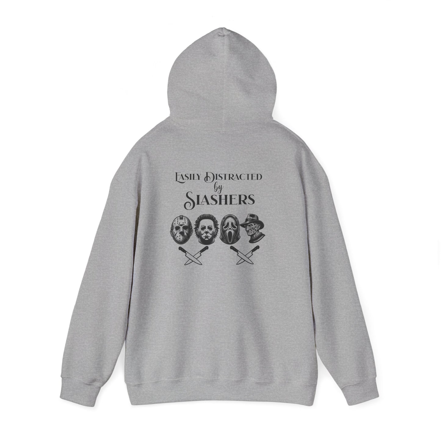 Horror Slasher Hoodie — Classic Masked Killers Graphic Sweatshirt