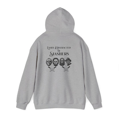 Horror Slasher Hoodie — Classic Masked Killers Graphic Sweatshirt