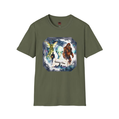 Alien Files Graphic T-Shirt — UFO, Bigfoot & Cryptid Art Tee