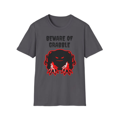 Nightmare Collectibles Beware Of Grabble Unisex Softstyle T-Shirt Horror Fun Shirt