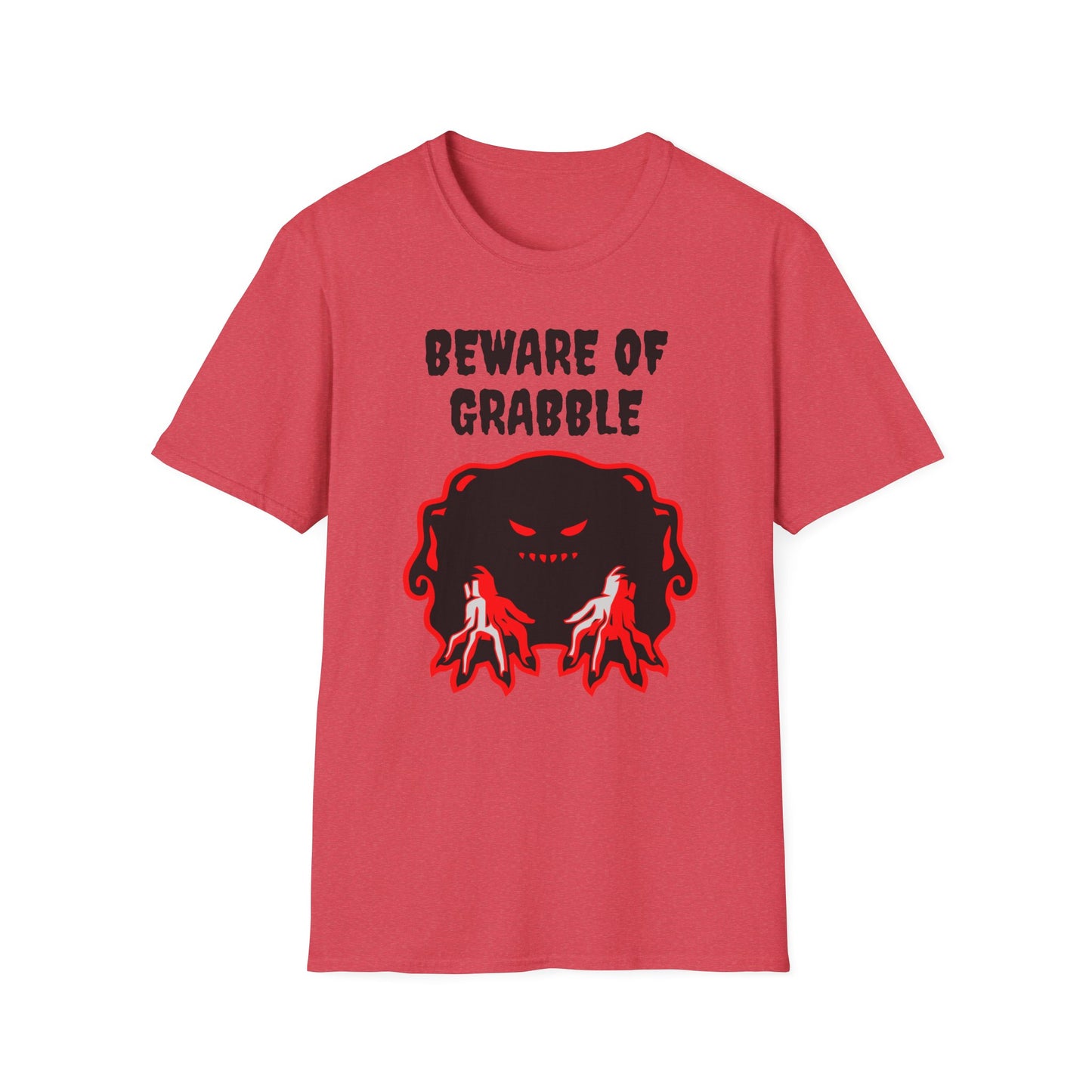 Nightmare Collectibles Beware Of Grabble Unisex Softstyle T-Shirt Horror Fun Shirt