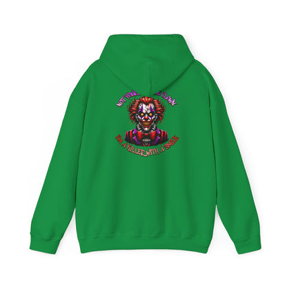 Evil Clown Horror Hoodie - Killer With A Smile Design