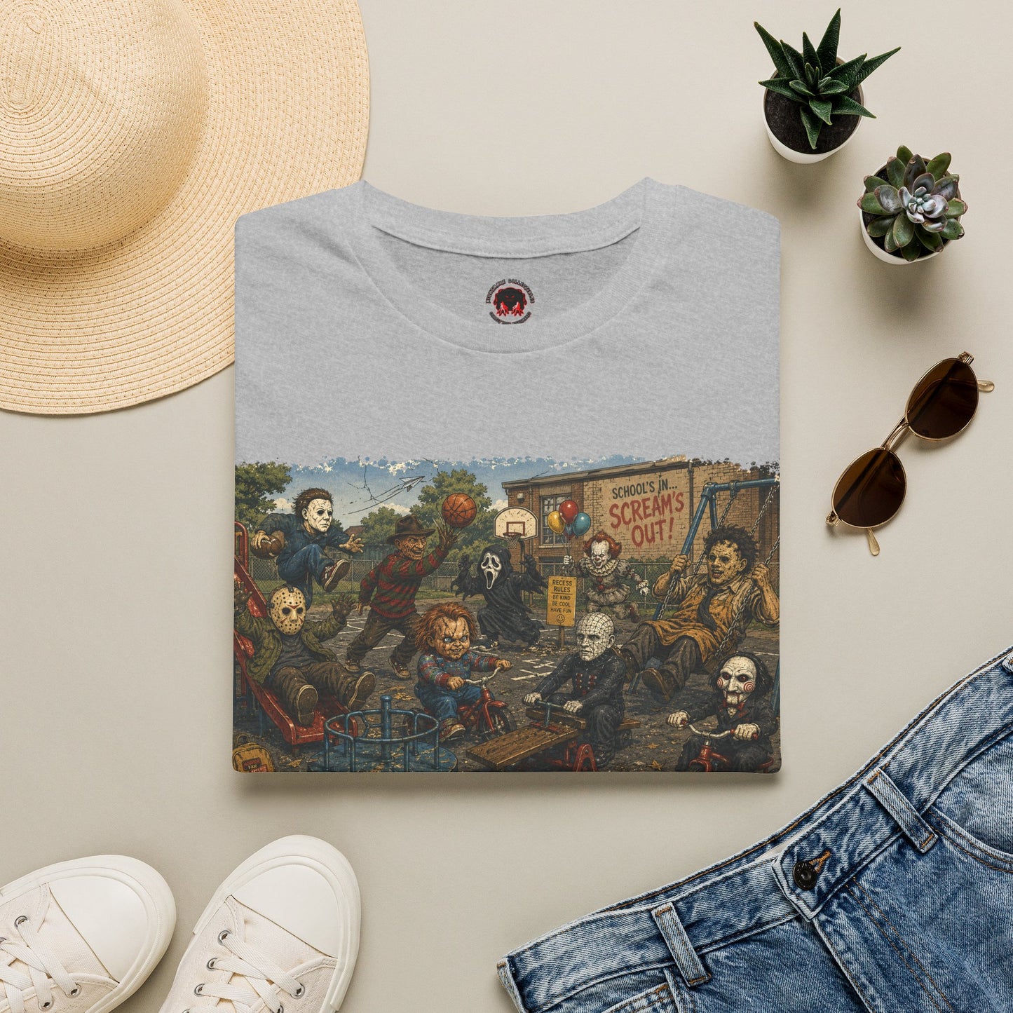 Horror Icons Recess T-Shirt — 'Screams Out' Horror Tee