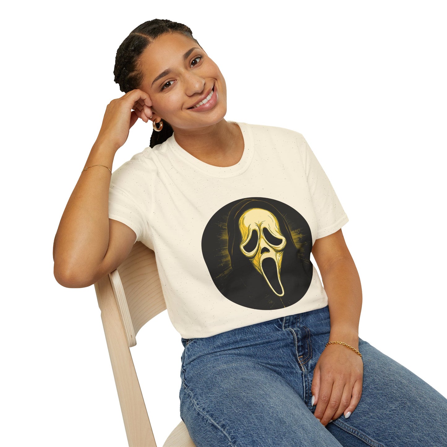 Scream Mask Graphic T-Shirt Ghostface Horror Tee