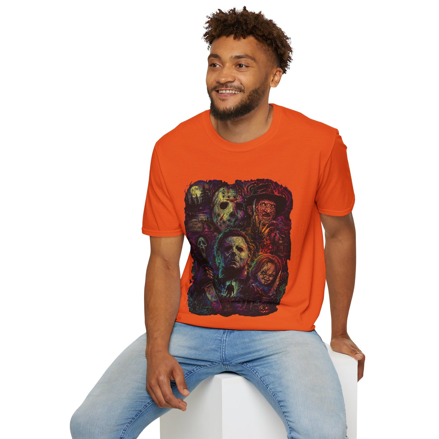Horror Icons Collage T-Shirt —  Graphic Tee