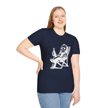 Jason Relaxing Graphic Tee — Funny Horror Movie T-Shirt