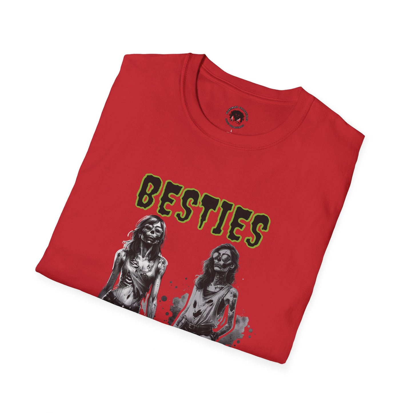 Zombie Ghouls Besties Forever Unisex Soft style T-Shirt