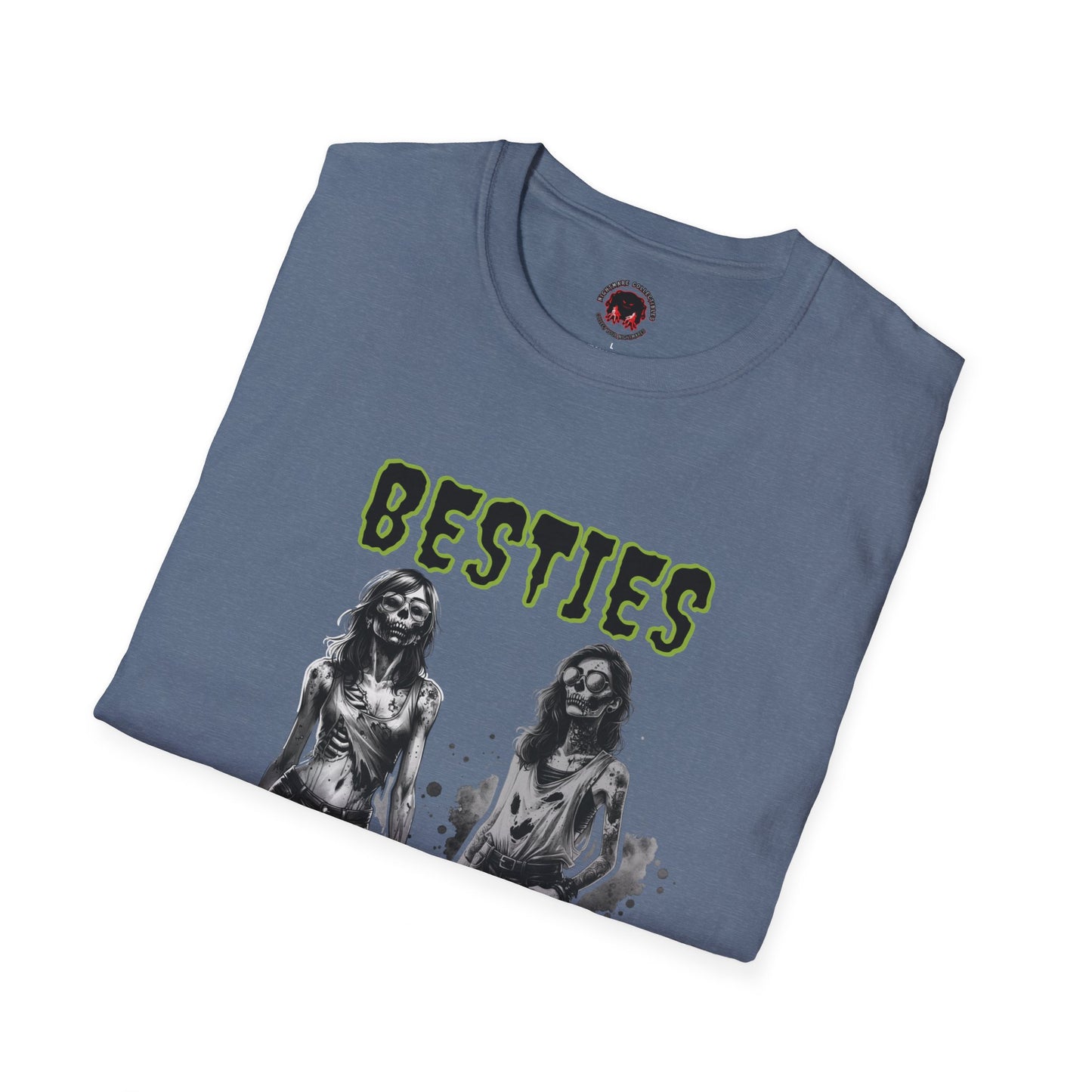 Zombie Ghouls Besties Forever Unisex Soft style T-Shirt