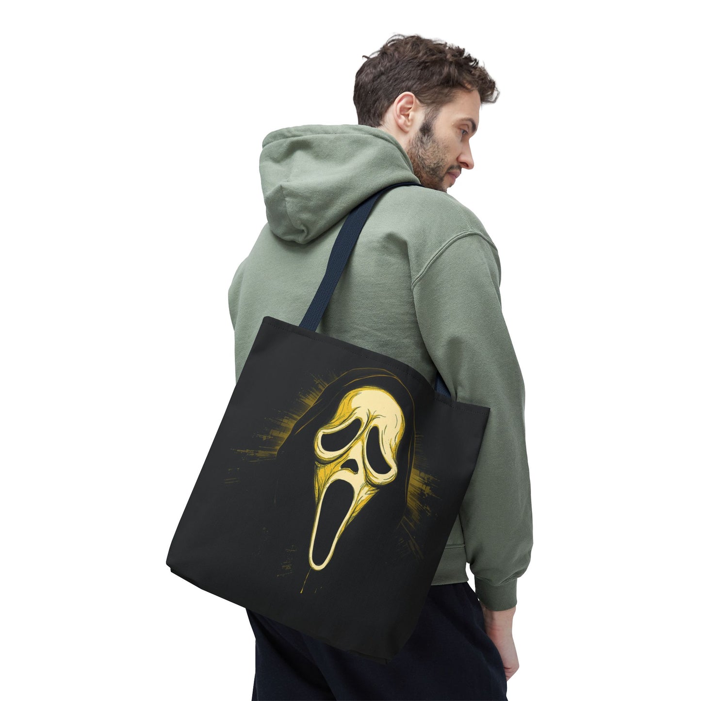 Spooky Scream Tote Bag — Ghost Face Design