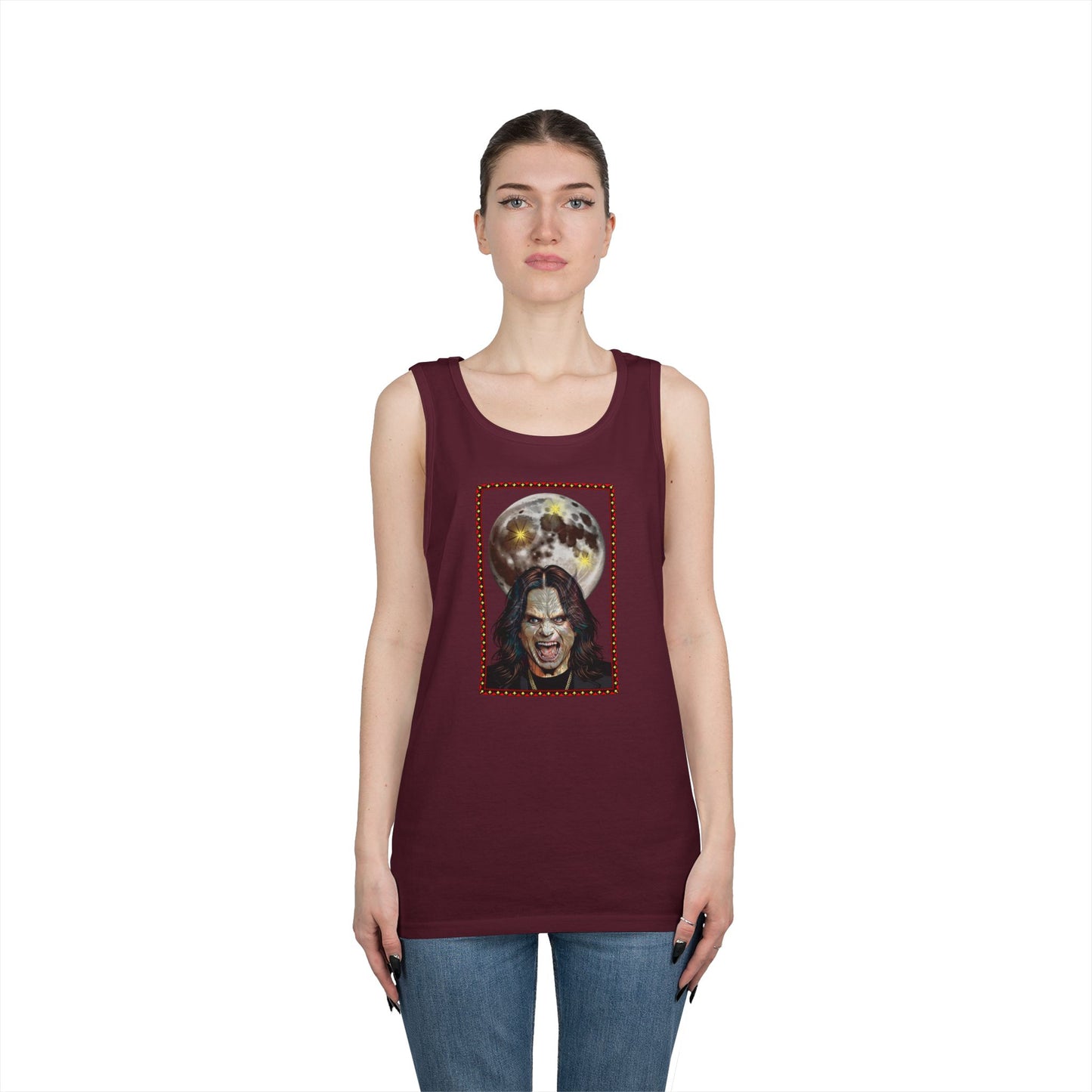 Ozzy Bark at the Moon Unisex Tank Top
