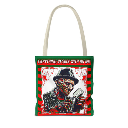 Horrorvational Everything Begins With An Idea Horror Inventor Tote Bag (AOP)