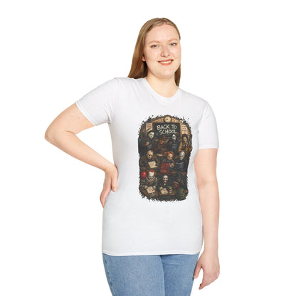 "Back to School" Horror Movie Character Class Portrait - T Shirt