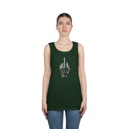 Skeleton Hand Middle Finger Tank Top – Edgy Skull Finger