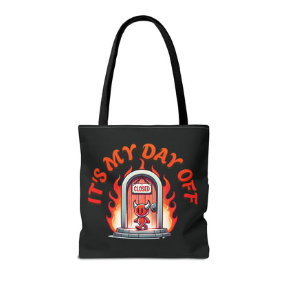 Little Devil It's My Day Off Shoulder Carry Tote Bag (AOP)