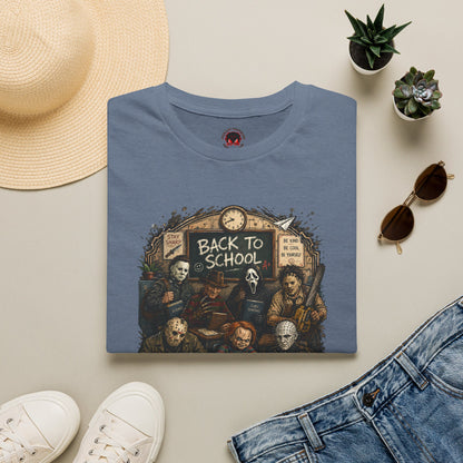 "Back to School" Horror Movie Character Class Portrait - T Shirt
