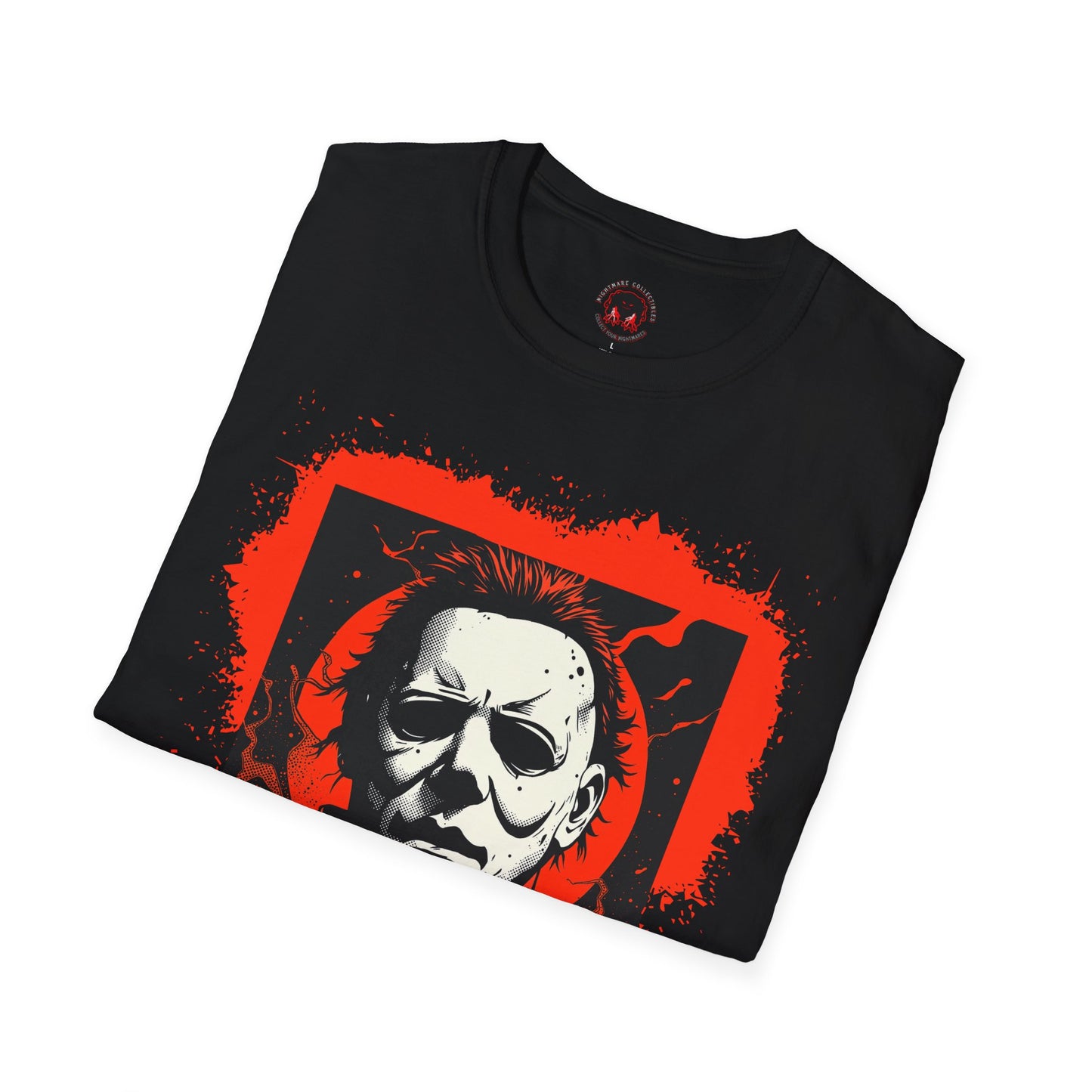 Vintage Horror Mask Portrait "Michael" Graphic T-Shirt