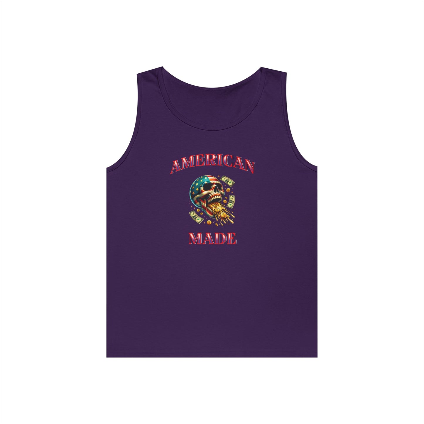 Tank Top - American Made Skull Money Design