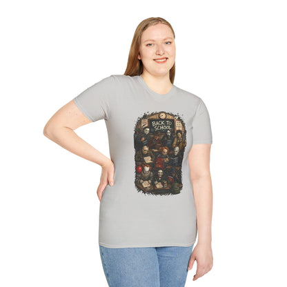 "Back to School" Horror Movie Character Class Portrait - T Shirt