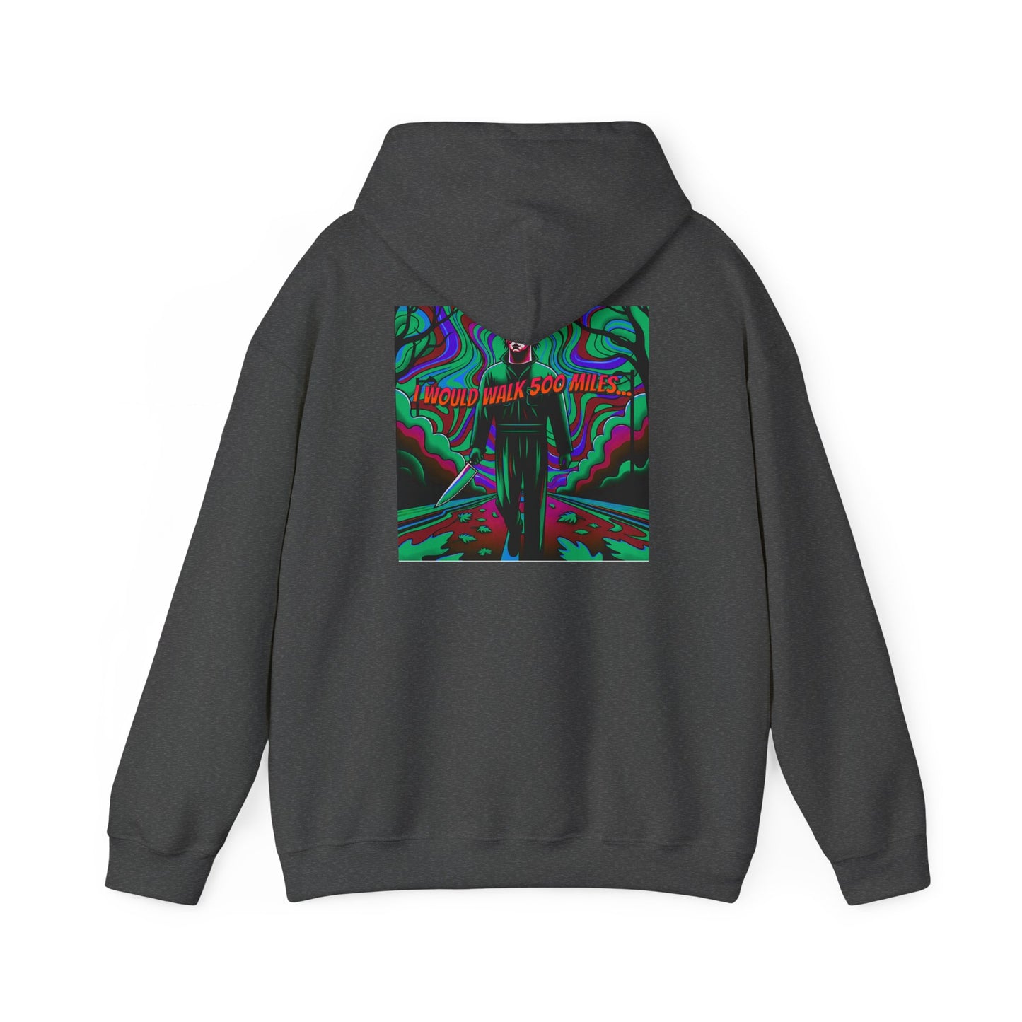 Psychedelic Road Trip Michael Hoodie – "Would Walk 500 Miles" Graphic Pullover