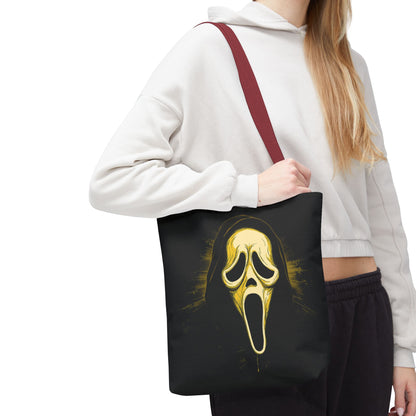 Spooky Scream Tote Bag — Ghost Face Design