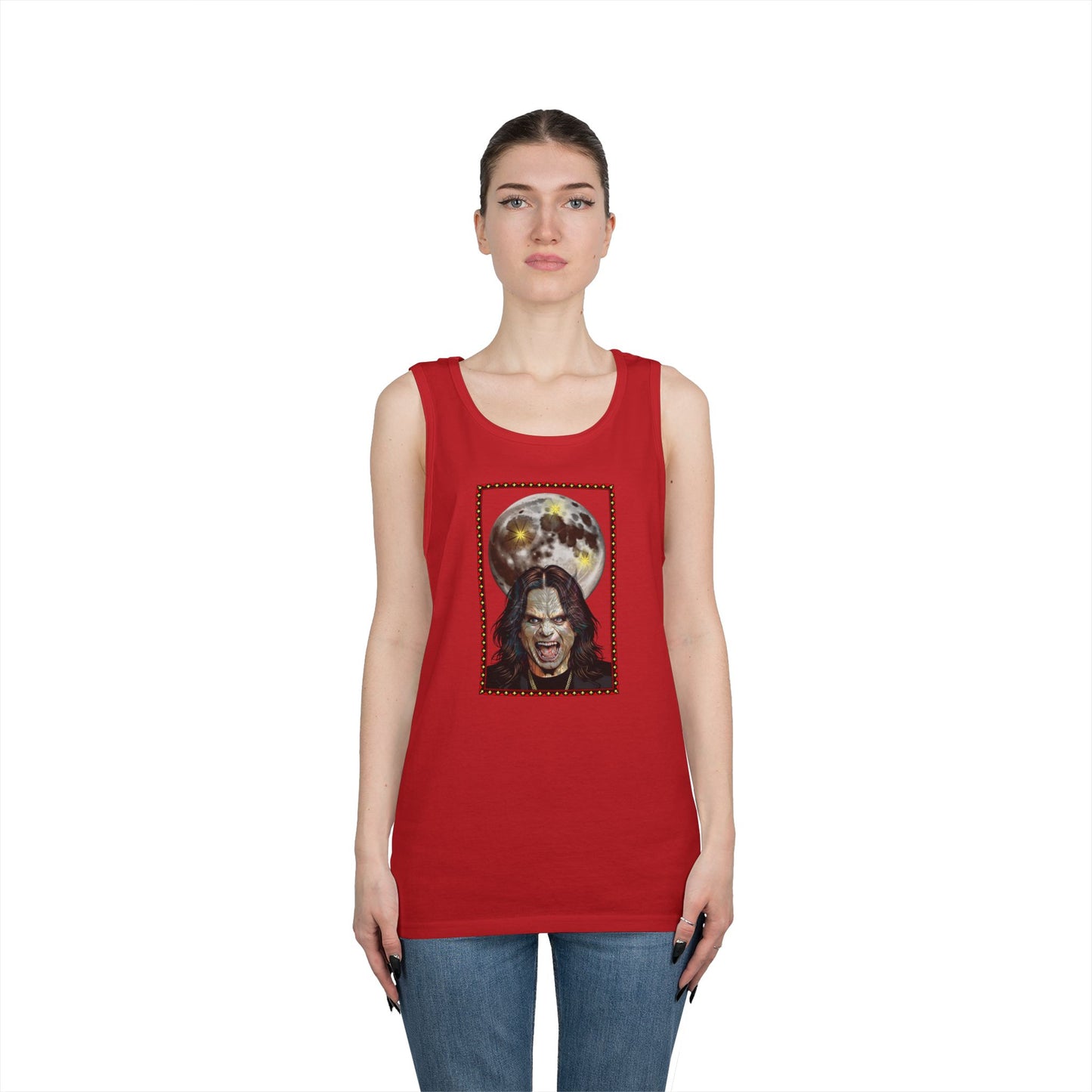 Ozzy Bark at the Moon Unisex Tank Top