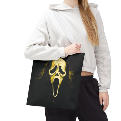 Spooky Scream Tote Bag — Ghost Face Design